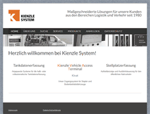 Tablet Screenshot of kienzle-system.de